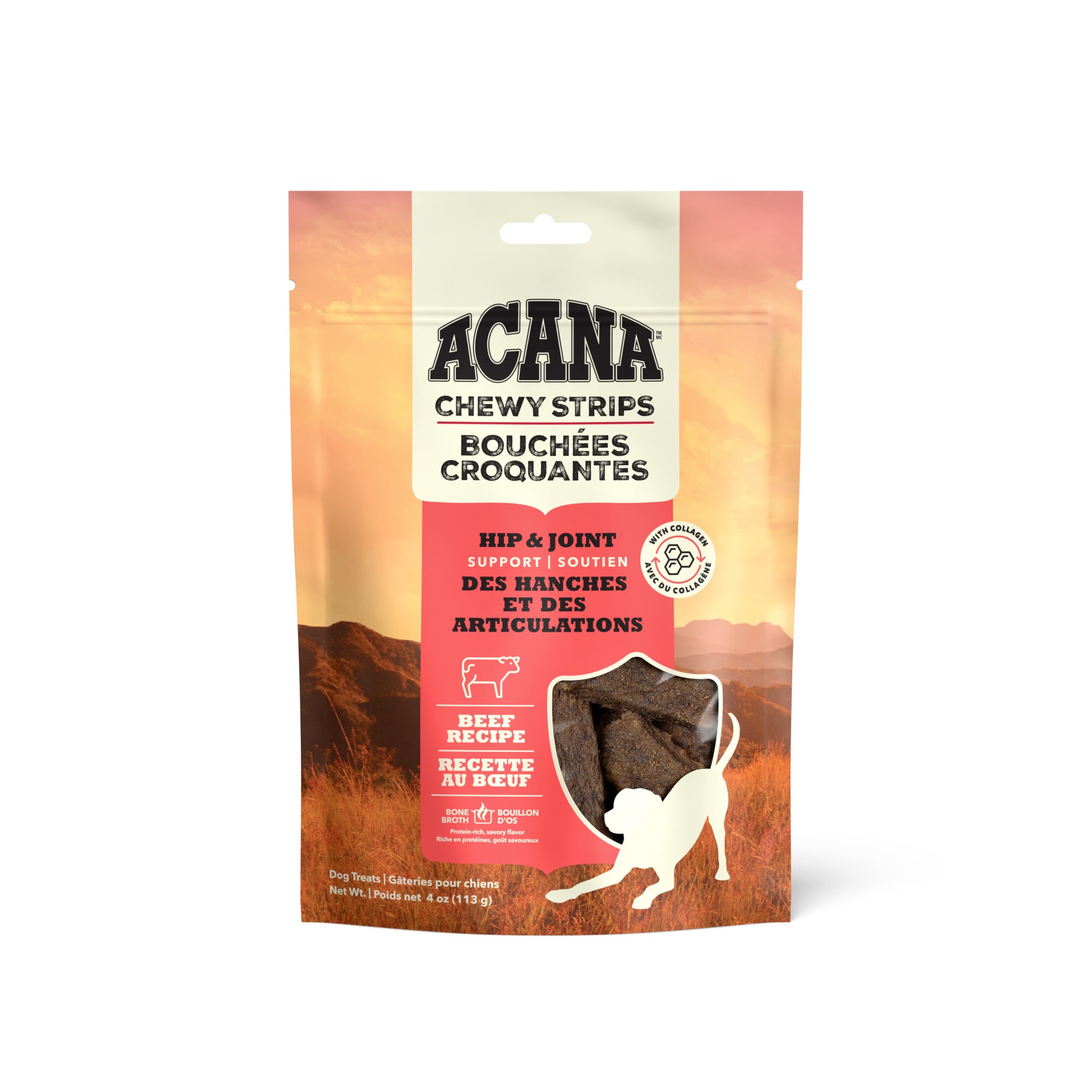 slide 1 of 3, ACANA Chewy Strips Beef Recipe 4OZ, 4 oz