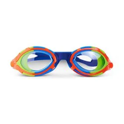 Aqua2ude Aviator Kids Swim Goggles - Blue, Green & Orange