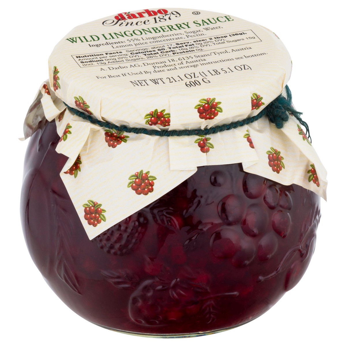 slide 6 of 11, d'Arbo Darbo Wild Lingonberry Compote- 21.16 oz, 21.16 oz