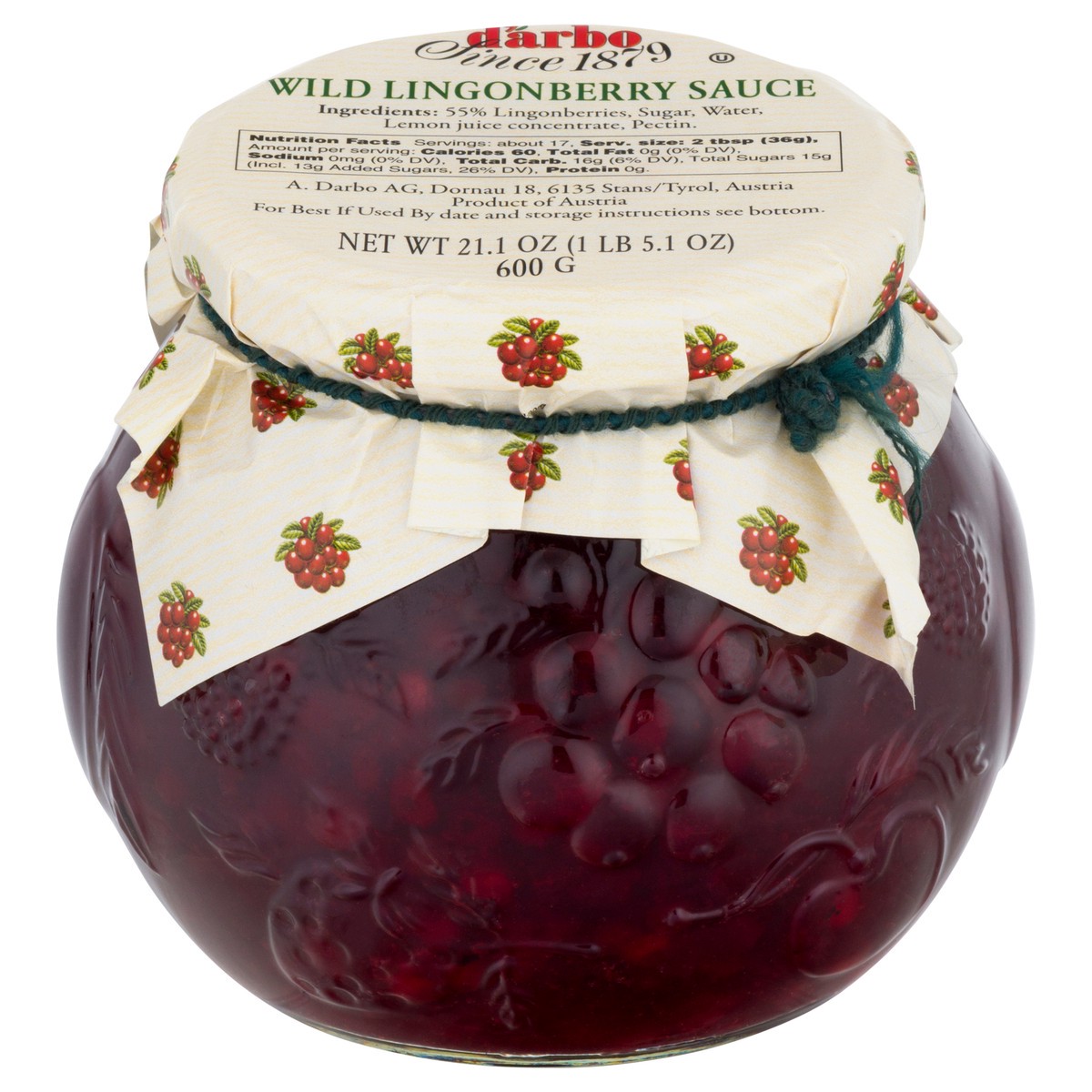 slide 7 of 11, d'Arbo Darbo Wild Lingonberry Compote- 21.16 oz, 21.16 oz