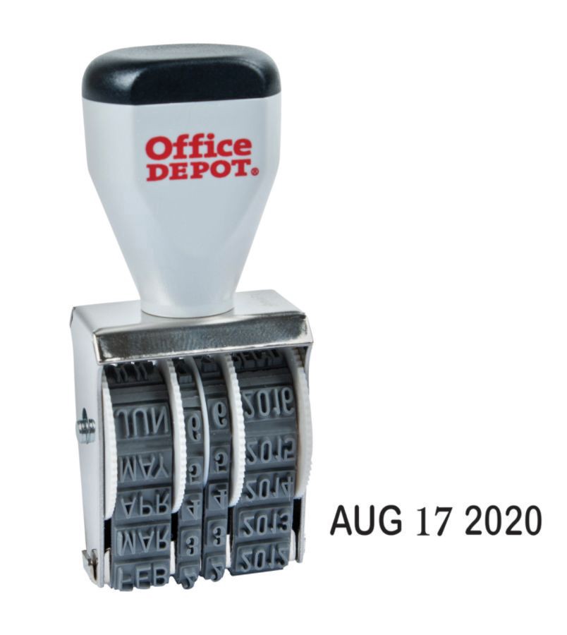 slide 2 of 2, Office Depot Traditional Line Date Stamp, 1 ct