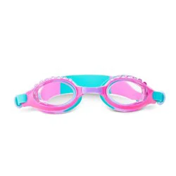 Aqua2ude Rhinestone Kids Swim Goggle - Pink & Blue