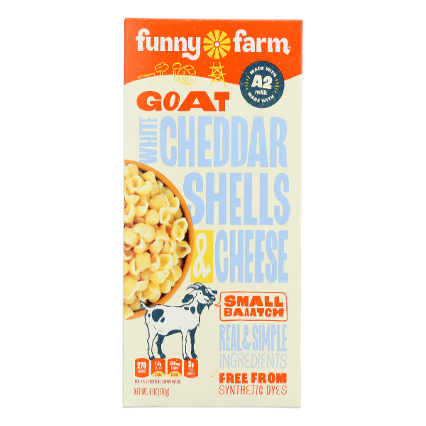 slide 1 of 1, Funny Farm Goat Cheese White Cheddar Entre, 6 oz