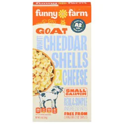 Funny Farm Goat White Cheddar Shells & Cheese Dinner 6 oz