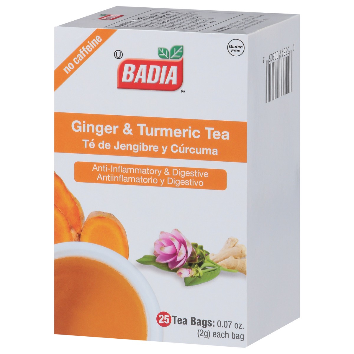 slide 8 of 9, Badia Te De Jengibre Y Curcuma (Ginger&Turmeric Tea Bags) - 25 ct, 25 ct