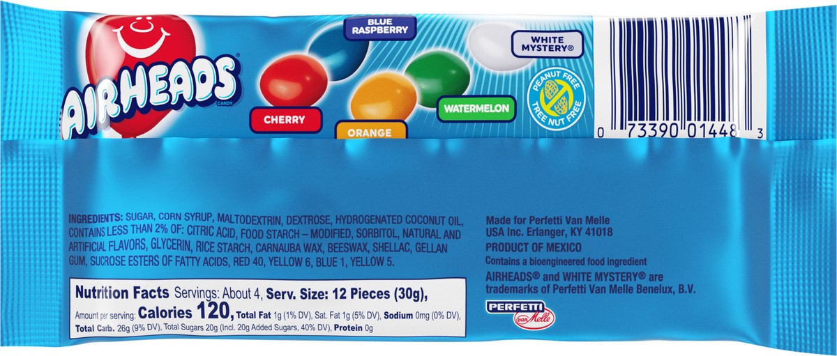 slide 3 of 8, Airheads Bites Candy Pack, Assorted Fruit flavors, 4 Ounce, King Size