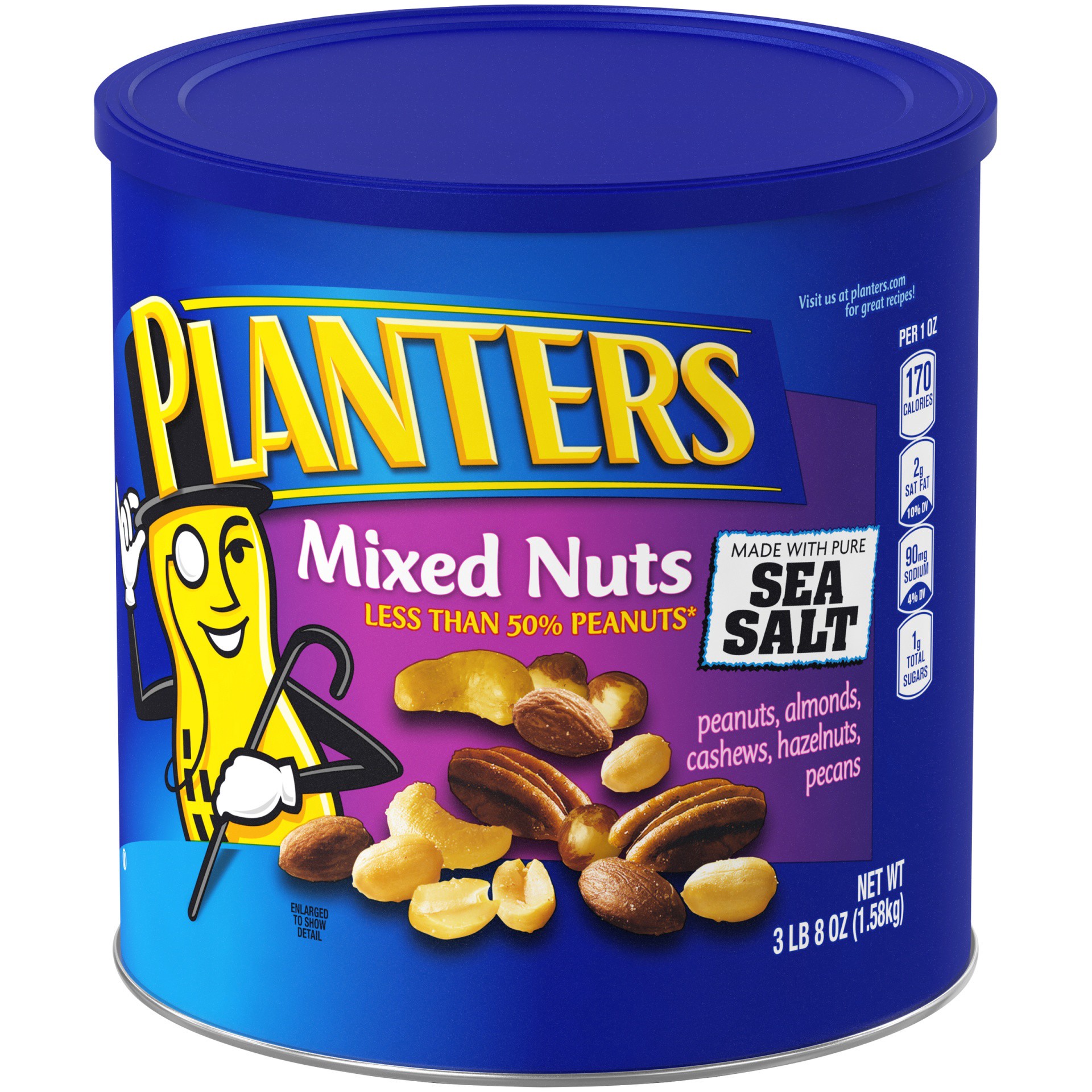 slide 7 of 14, Planters Regular Mixed Nuts, 56 oz