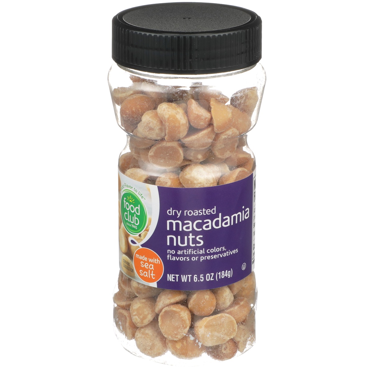 slide 1 of 1, Food Club Dry Roasted Macadamia Nuts, 6.5 oz