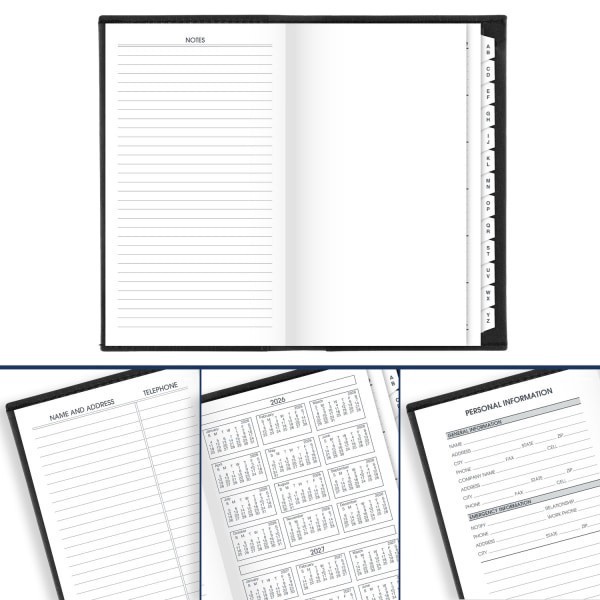 slide 7 of 10, AT-A-GLANCE® 2026 Refillable Monthly Planner, Black, Pocket, 3 1/2"" x 6"", 1 ct