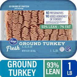 Kroger Fresh Ground Turkey 93% Lean