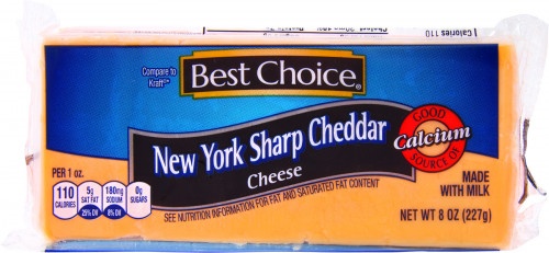 slide 1 of 1, Best Choice New York Sharp Cheddar, 8 oz