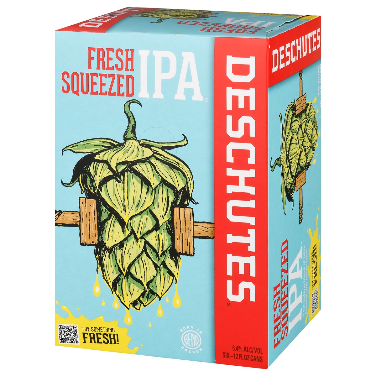 slide 3 of 14, Deschutes IPA Fresh Squeezed Beer 6 - 12 fl oz Cans, 6 ct; 12 oz