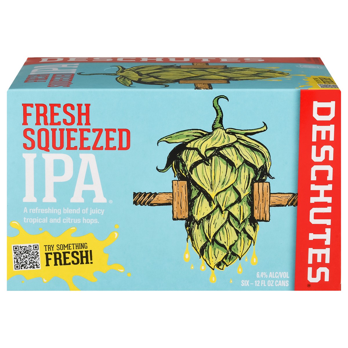 slide 10 of 14, Deschutes IPA Fresh Squeezed Beer 6 - 12 fl oz Cans, 6 ct; 12 oz