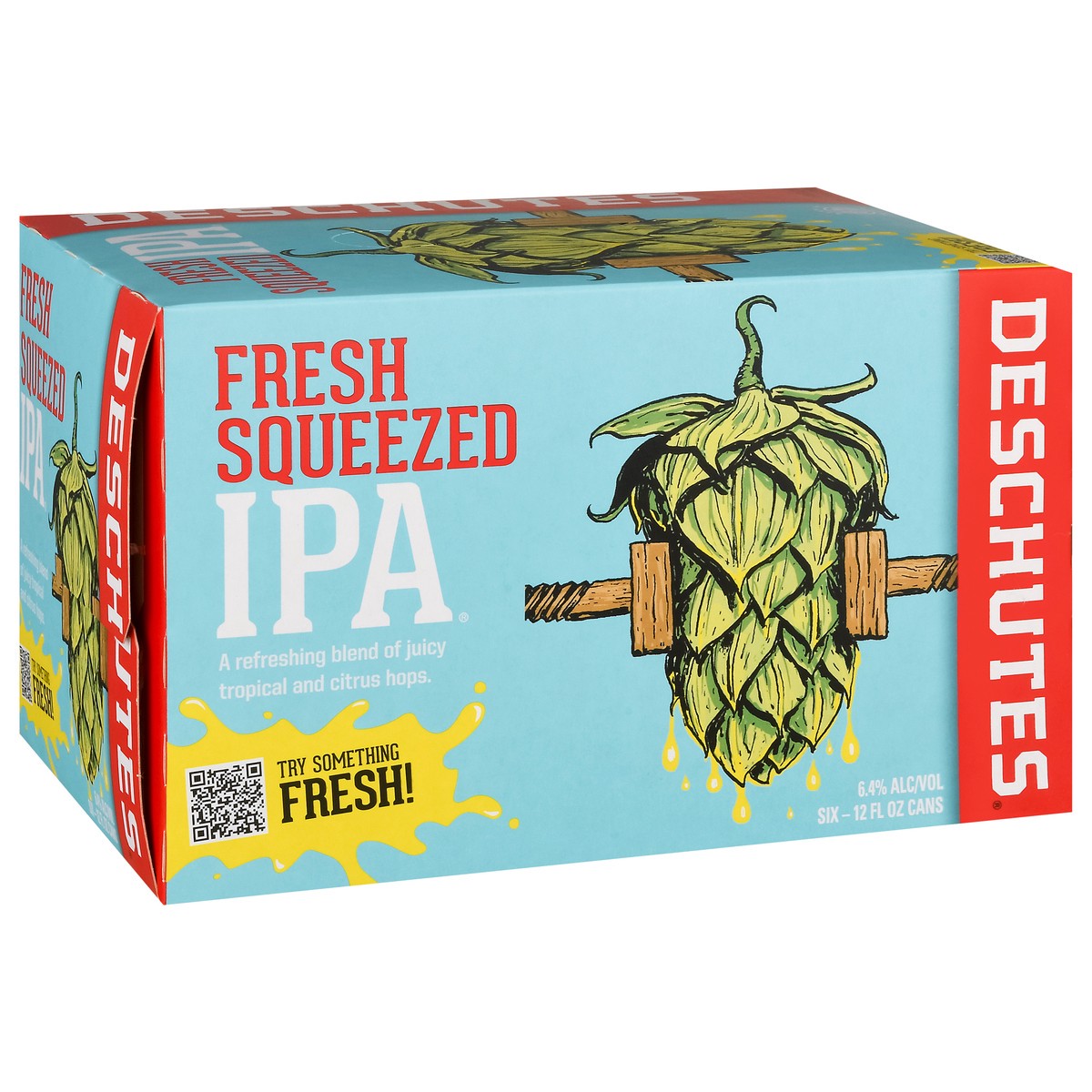 slide 4 of 14, Deschutes IPA Fresh Squeezed Beer 6 - 12 fl oz Cans, 6 ct; 12 oz