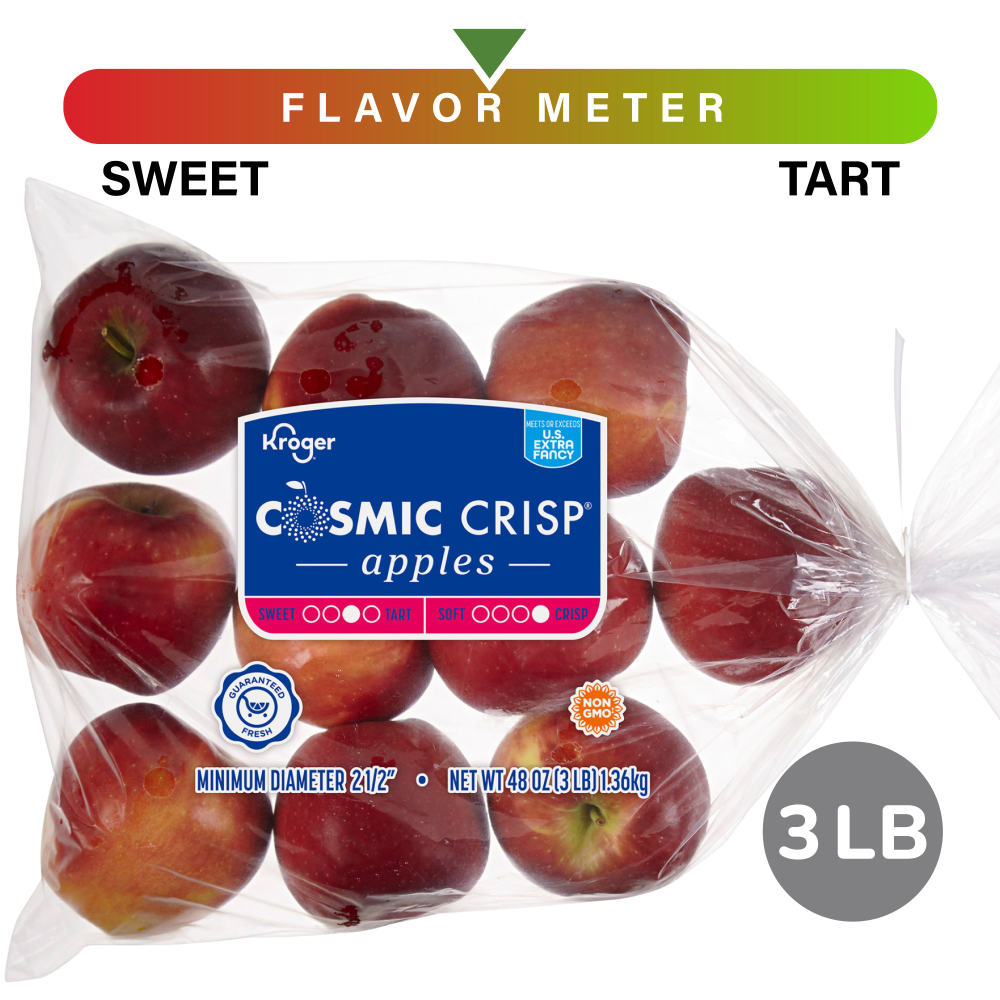 slide 1 of 5, Kroger Cosmic Crisp Apples - 3 Pound Bag, 3 lb