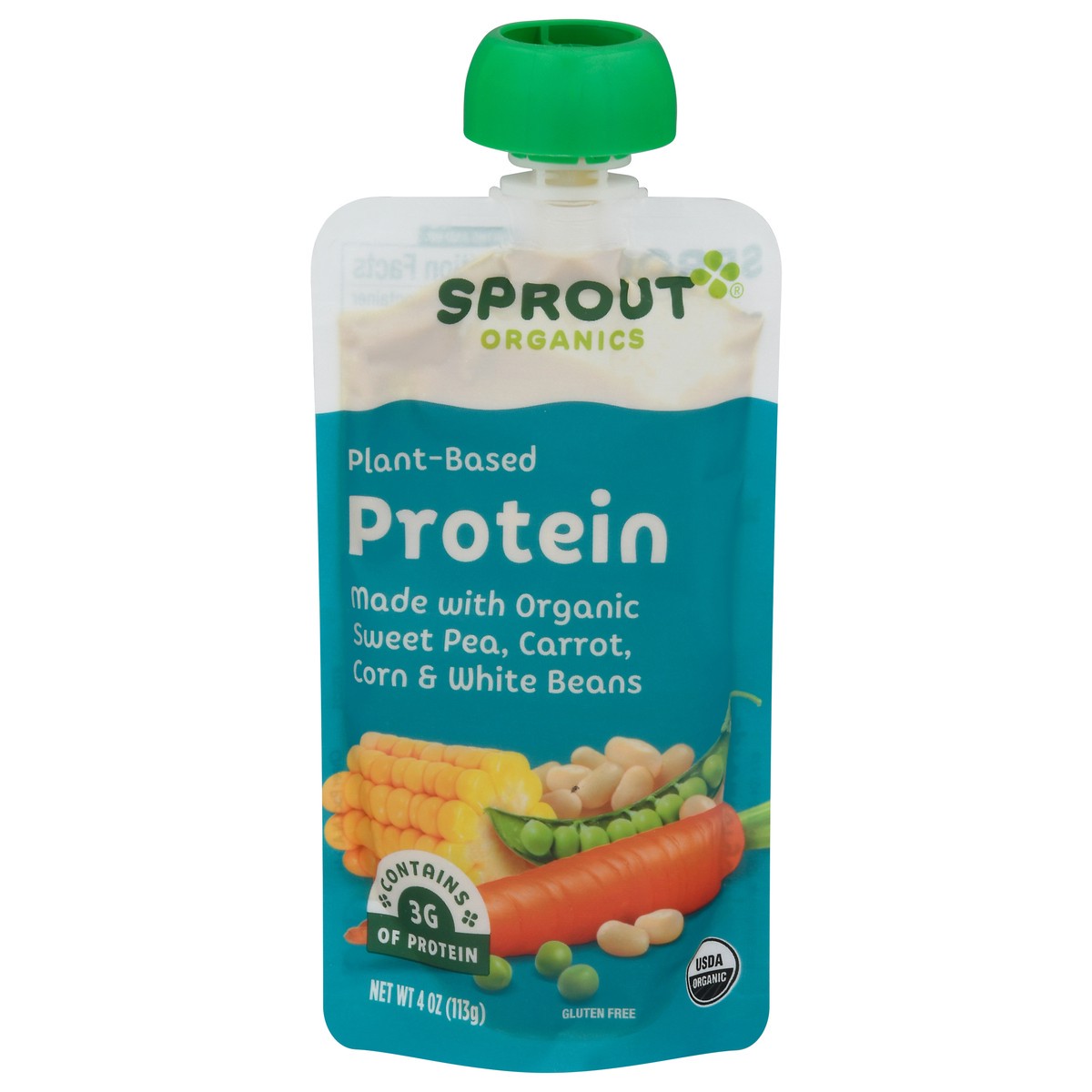 slide 1 of 9, Sprout Organics Plant-Based Protein 4 oz, 4 oz