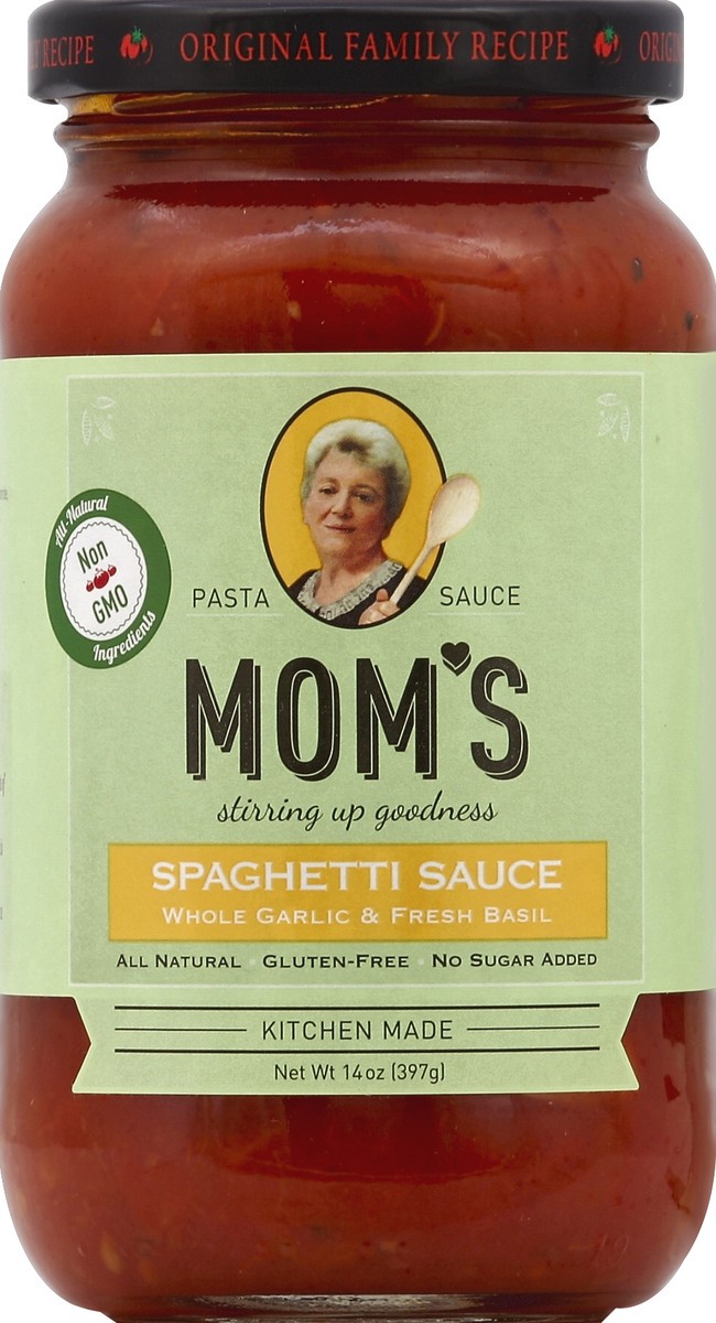 slide 2 of 2, Mom's Pasta Sauce 14 oz, 14 oz