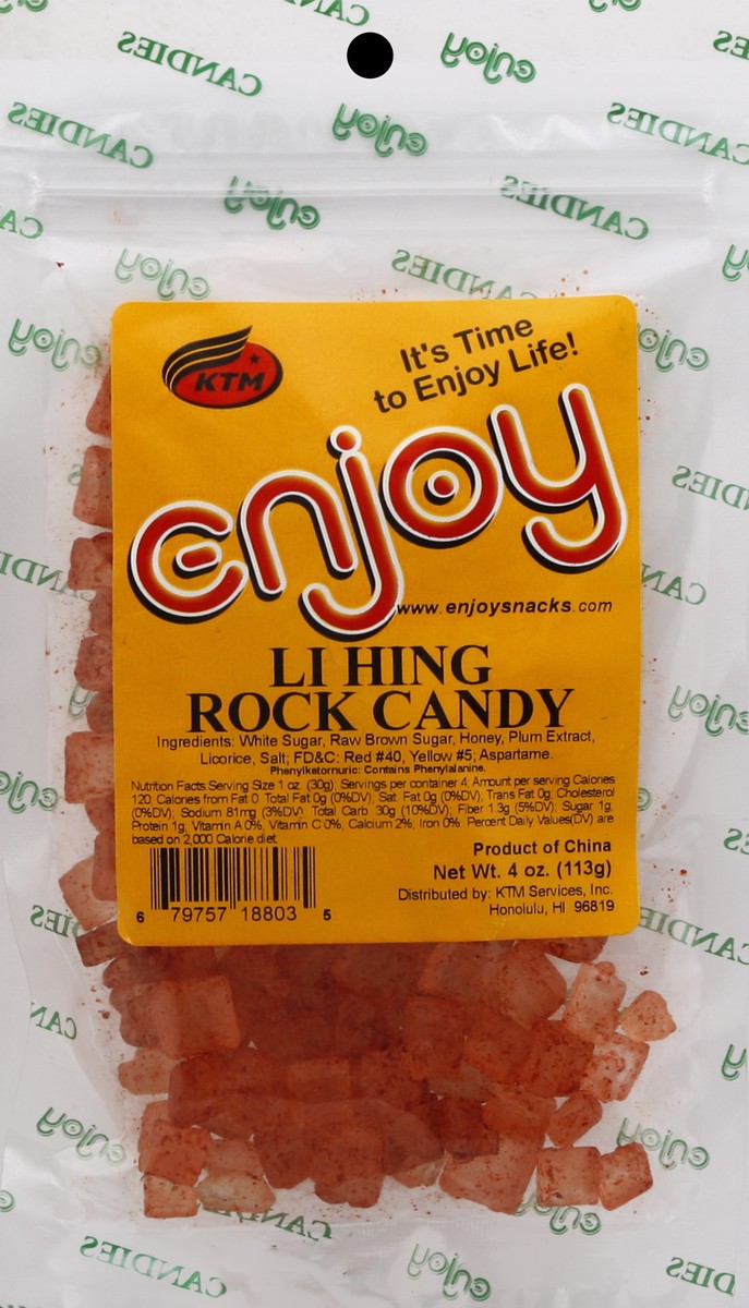 slide 2 of 3, Enjoy Li Hing Rock Candy 3 oz, 3 oz