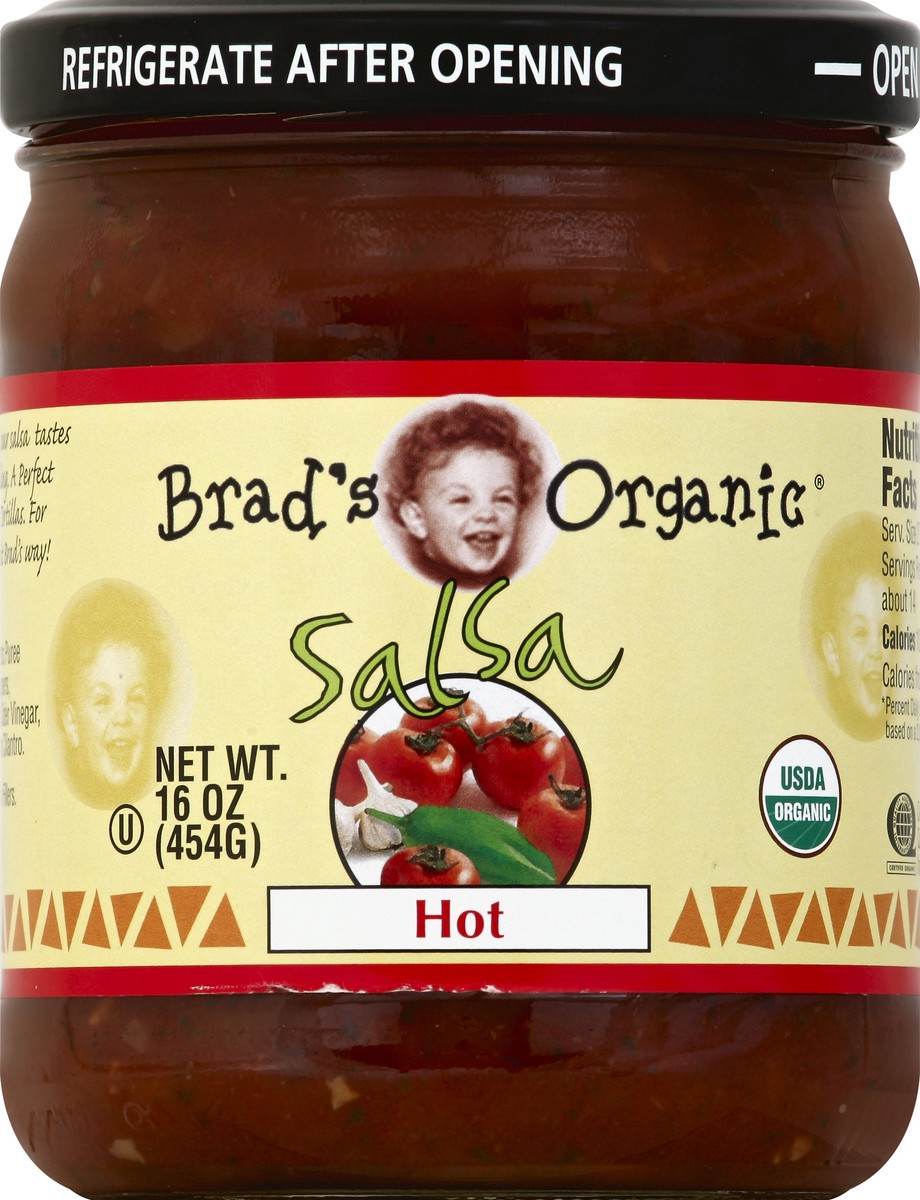 slide 2 of 2, Brad's Organic Salsa 16 oz, 16 oz