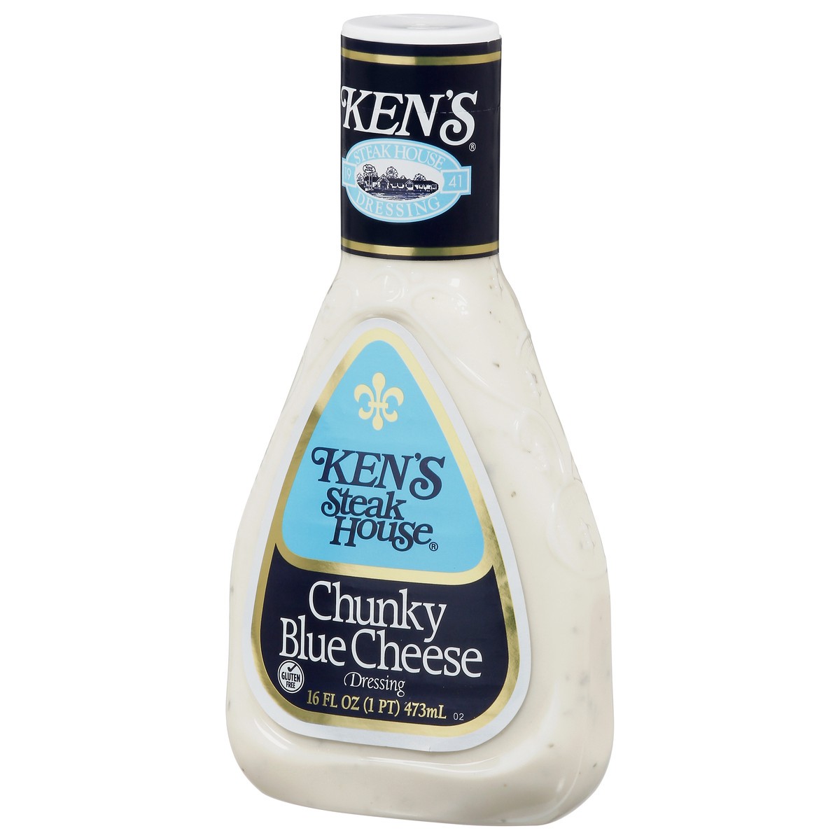 slide 8 of 9, Ken's Steak House Chunky Blue Cheese Salad Dressing, 16 fl oz