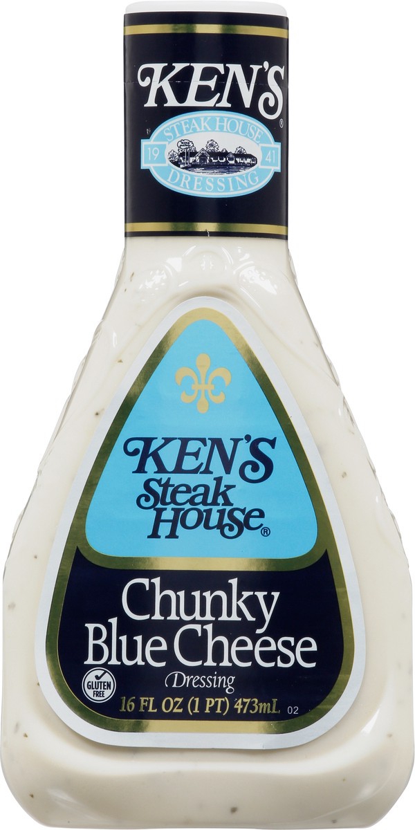 slide 4 of 9, Ken's Steak House Chunky Blue Cheese Salad Dressing, 16 fl oz