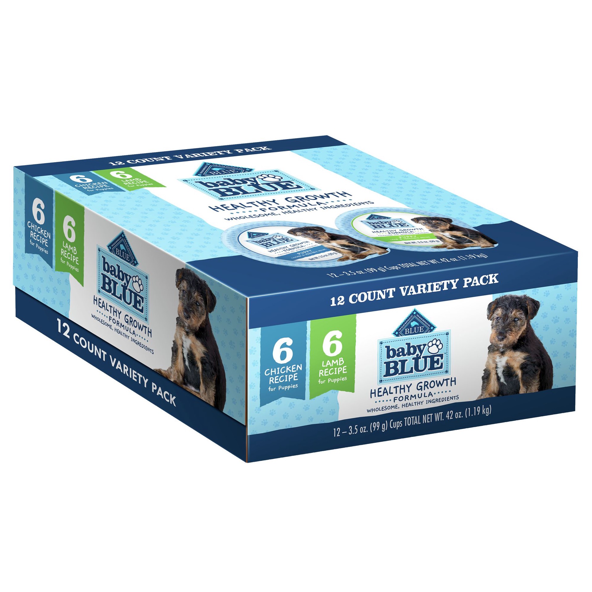 slide 1 of 1, Blue Buffalo Baby BLUE Puppy Wet Dog Food - Natural, 42 Oz., 3.5 oz