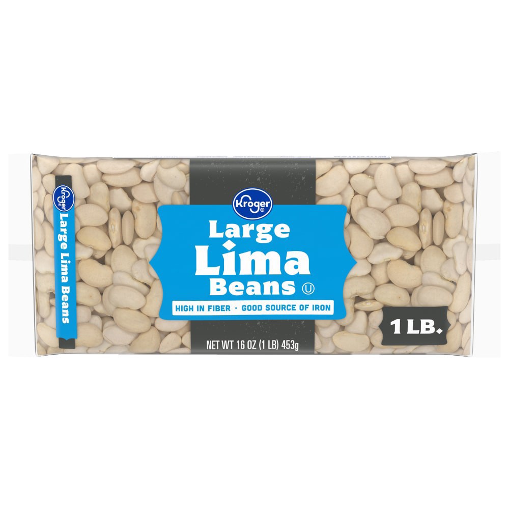 slide 1 of 1, Kroger Large Lima Beans, 16 oz