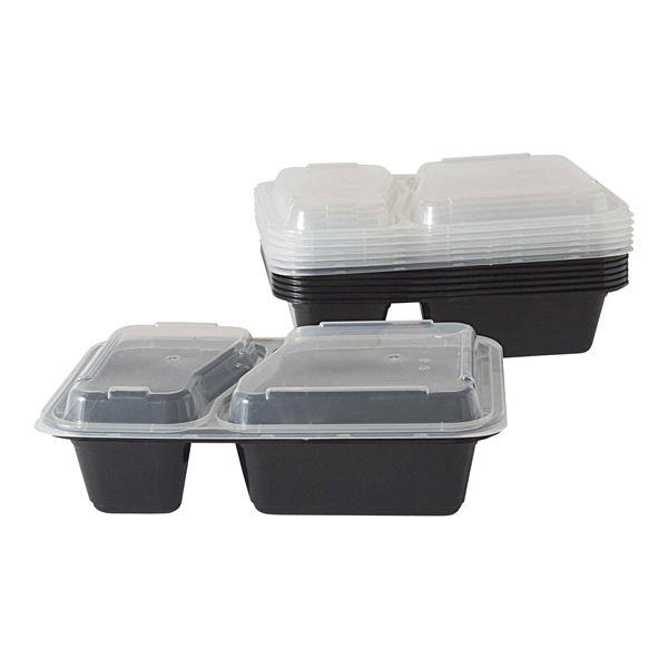 slide 1 of 8, Grand Gourmet Divided storage containers with lids, 12 ct