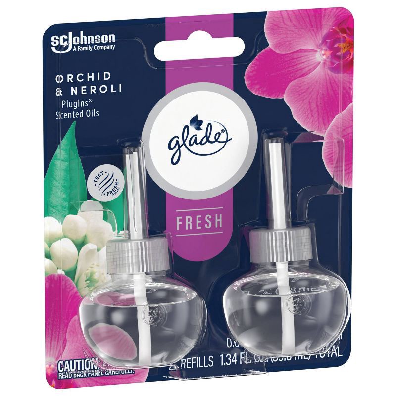 slide 4 of 14, Glade Fresh Orchid & Neroli Plugins Scented Oils, 2 ct