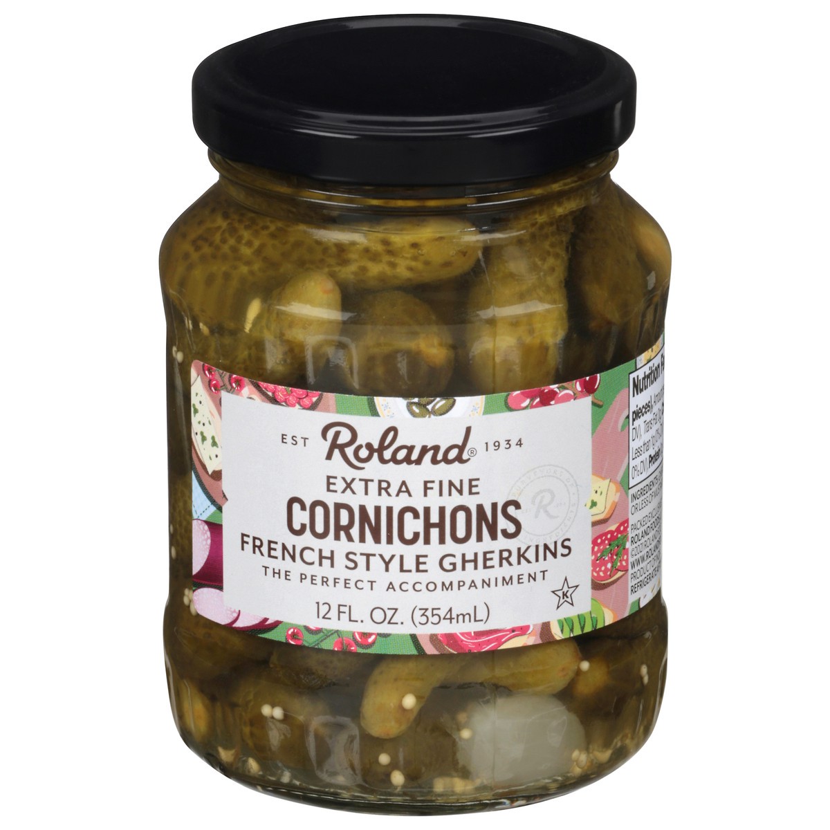 slide 6 of 11, Roland Tiny Cornichons Jar, 12 oz