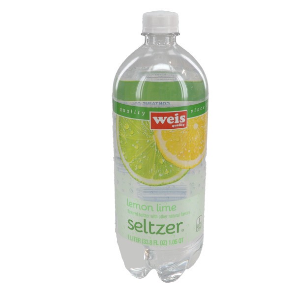 slide 1 of 6, Weis Quality Lemon Lime Seltzer - 33.8 fl oz, 33.8 fl oz