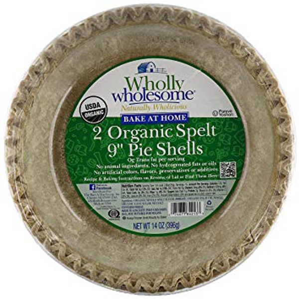 slide 1 of 1, Wholly Wholesome Organic Split Pie Shell, 14 oz