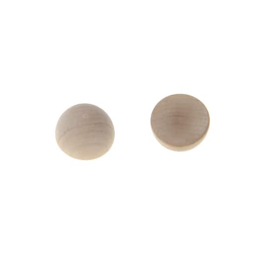 slide 1 of 3, 0.95" Wood Bead Halves By Make Market, 0.95 in
