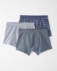 Littleplanet 3-Pack Organic Cotton Boxer Shorts Multi Stripe 6-7