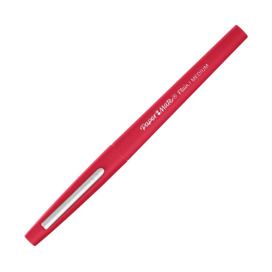 slide 2 of 10, Paper Mate Flair Porous-Point Red Pens, 4 ct; 1 mm