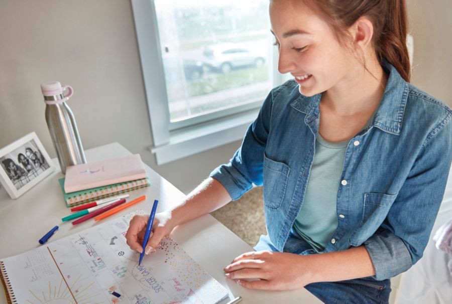 slide 3 of 10, Paper Mate Flair Porous-Point Red Pens, 4 ct; 1 mm