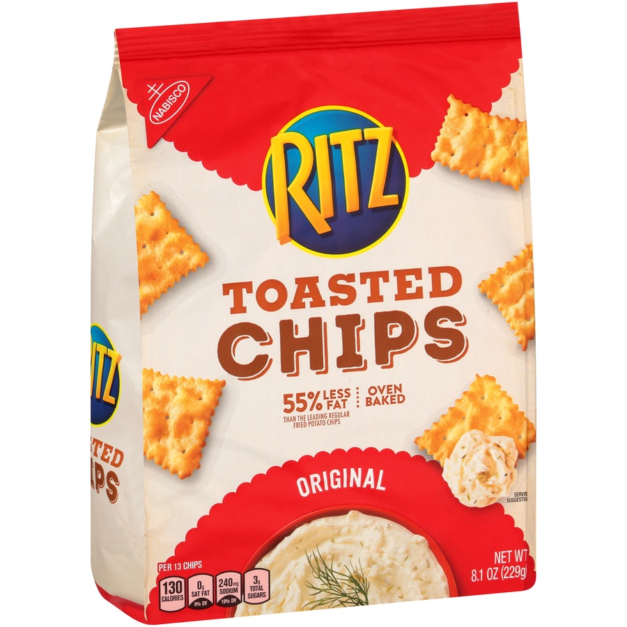 slide 2 of 8, Ritz Original Toasted Chips, 8.1 oz