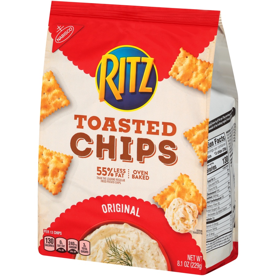 slide 3 of 8, Ritz Original Toasted Chips, 8.1 oz