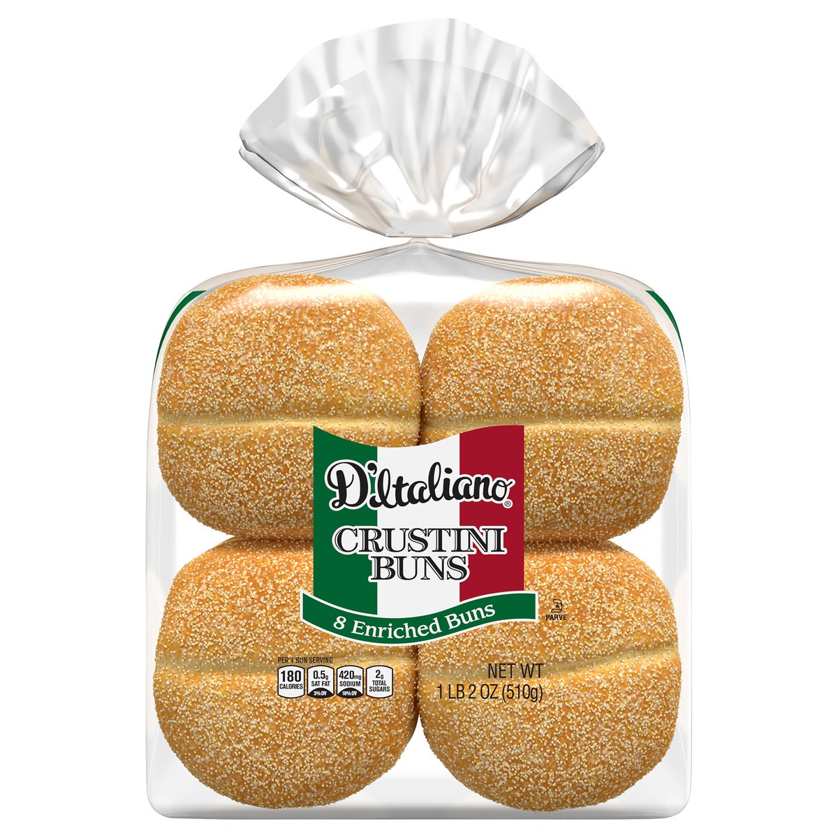 slide 1 of 5, D'Italiano Crustini Rolls Buns 8 Ct 18 Oz, 8 ct; 18 oz