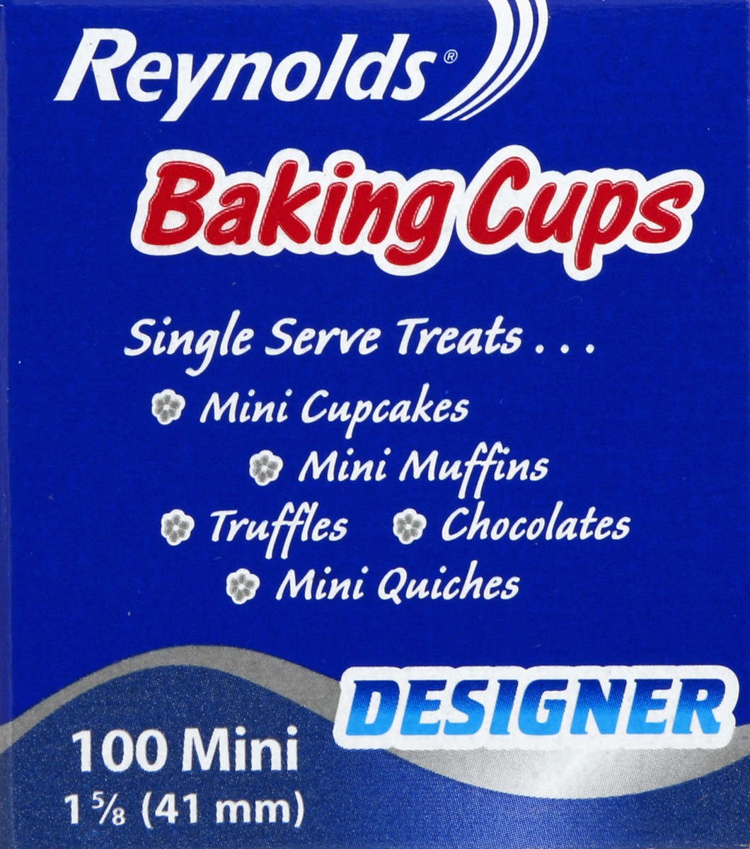 slide 3 of 4, Reynolds Kitchens Designer Baking Cups Mini 100 ea, 100 ct