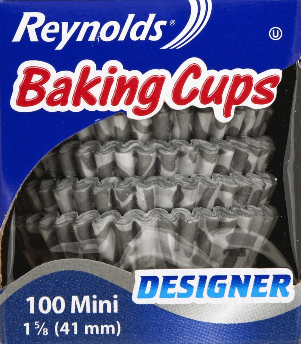 slide 4 of 4, Reynolds Kitchens Designer Baking Cups Mini 100 ea, 100 ct