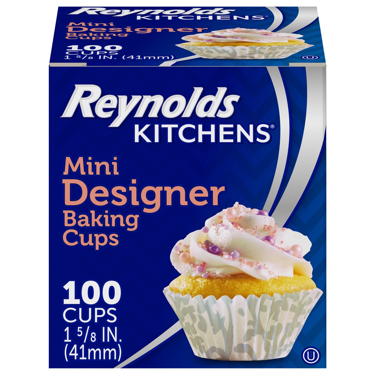 slide 1 of 4, Reynolds Kitchens Designer Baking Cups Mini 100 ea, 100 ct