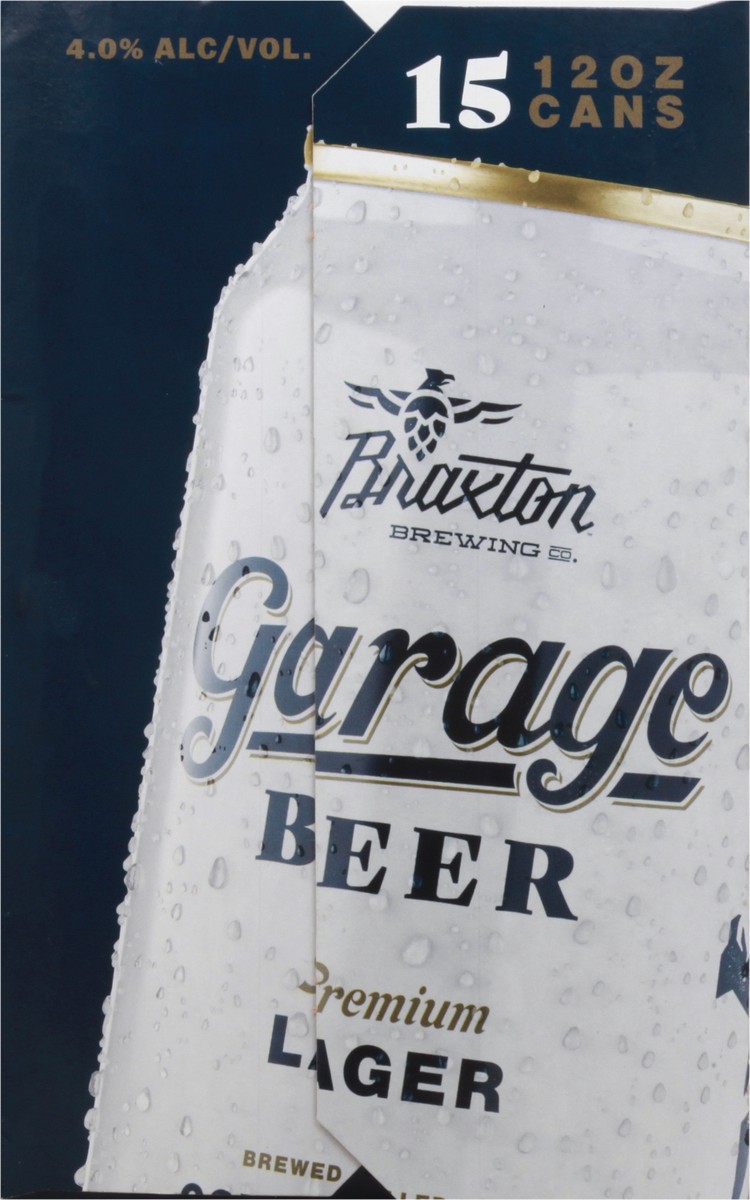 slide 4 of 9, Garage Beer Classic Light Beer 15 - 12 fl oz Cans, 15 ct; 12 oz