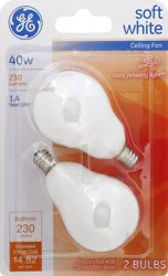 GE Soft White Ceiling Fan Bulbs