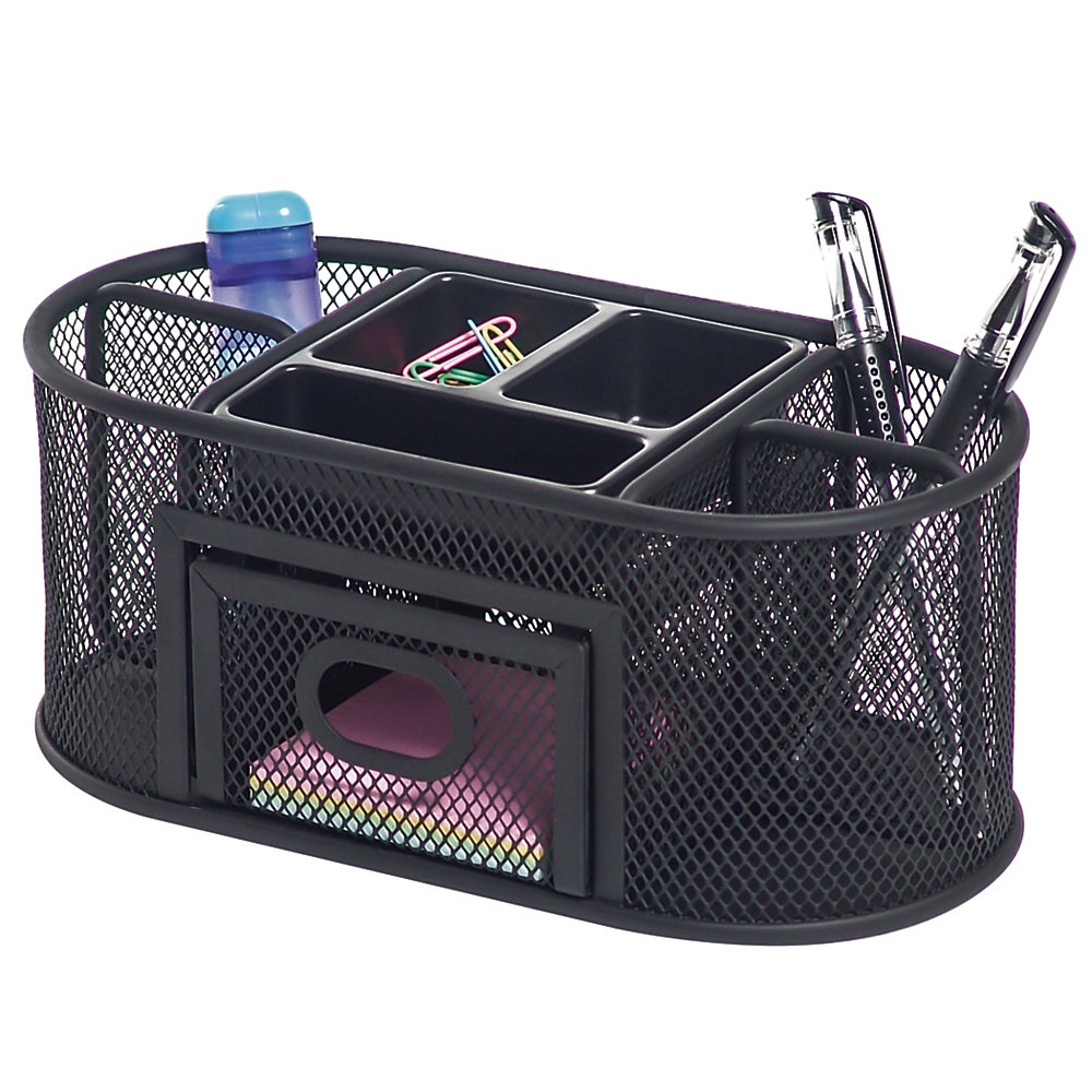 slide 1 of 1, Brenton Studio Metro Mesh Organizer, Black, 1 ct