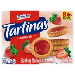 Marinela Tart-A-Let Strawberry Filled Cookies, 8 packs, Tart Cookies, 14.08 oz Multipack