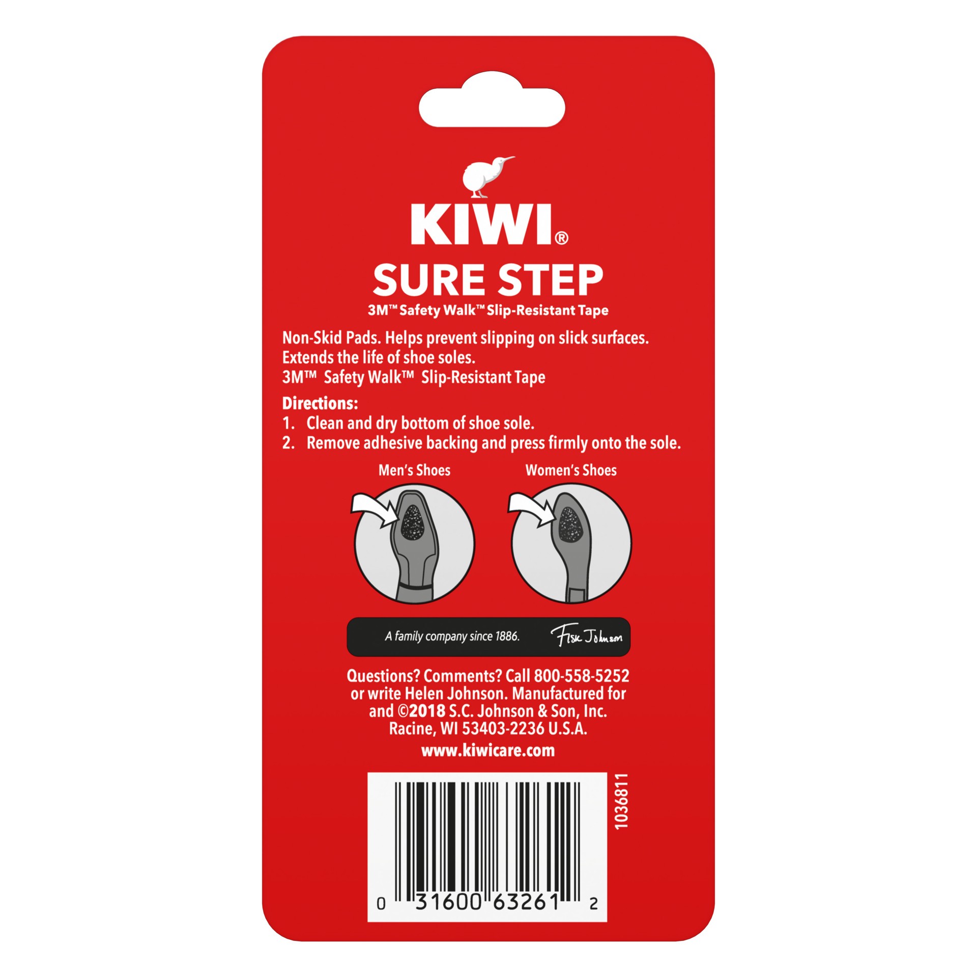 slide 5 of 5, Kiwi Sure Step Pads Pair - 2 Count, 2 ct