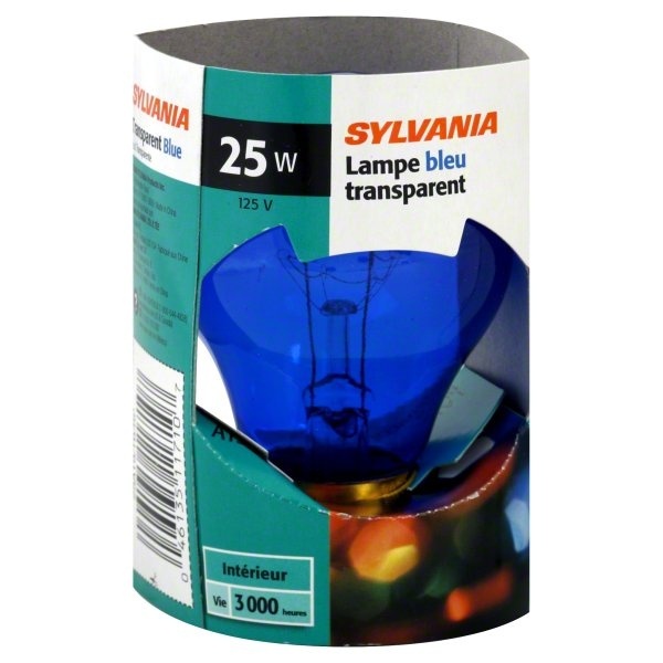 slide 1 of 1, Sylvania 25W Blue Party Bulb, 1 ct