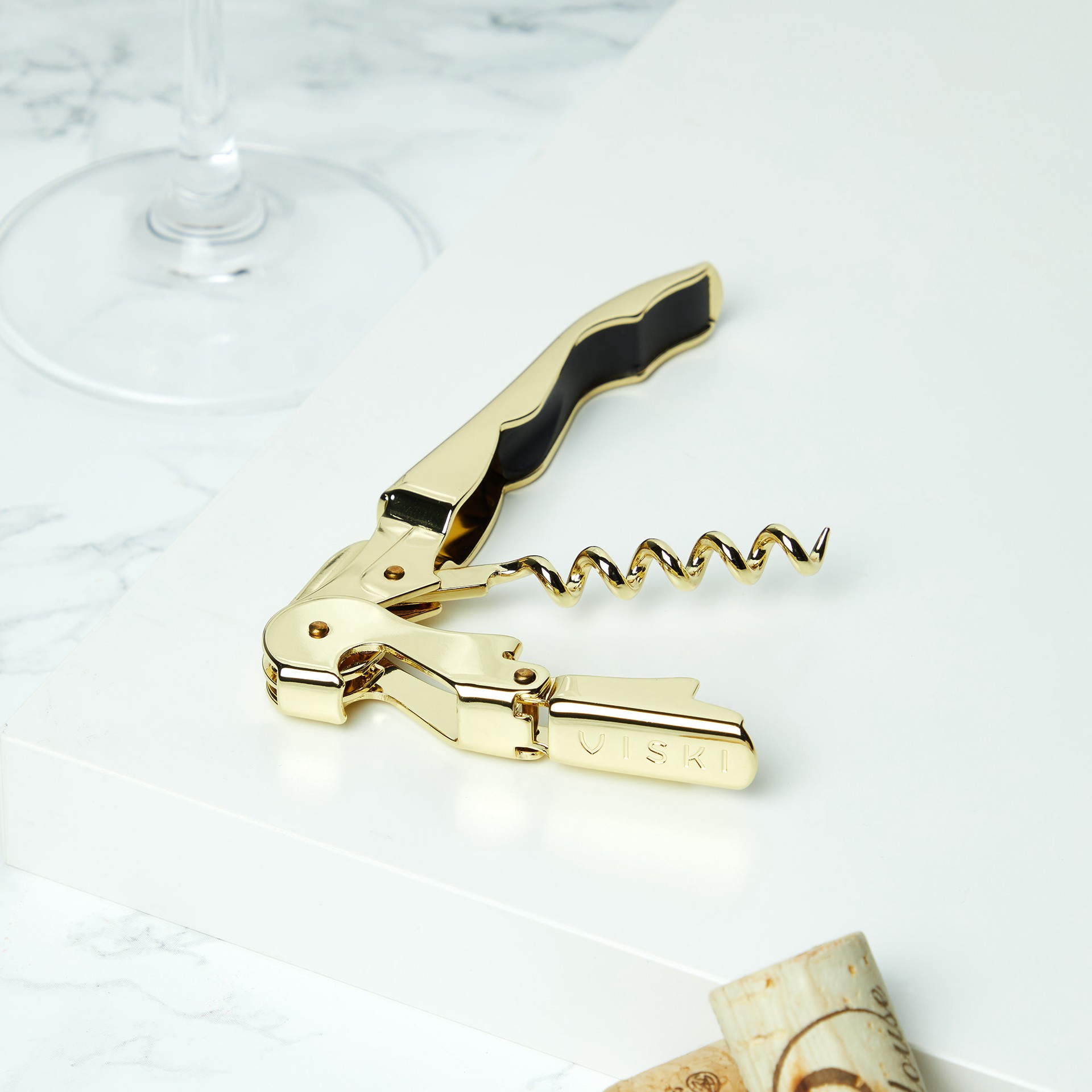 slide 3 of 5, Viski Gold Plated 24K Corkscrew 1 ea, 1 ct