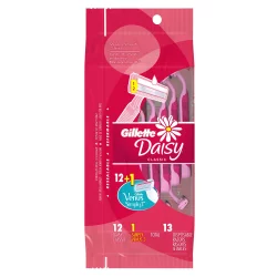 Gillette Daisy Classic Disposable Women's Razor + 1 Free Simply Venus Pink Women's Razor